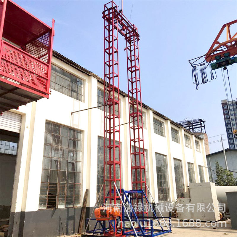 建筑工地货梯升降龙门架 盖房上砖上灰机 高楼施工上货梯升降机