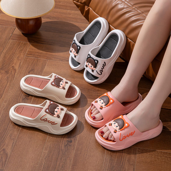 Women's Outdoor Slippers 2025 Thickened Summer New Fashion Height-Increasing Stylish Thick-Soled Non-Slip Odor-Resistant Soft-Soled Women's Slippers