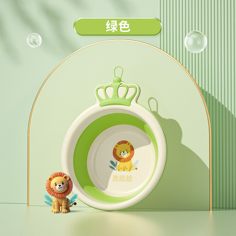 Bacia plegable para bebés set de tres piezas para lavado de cara especial para recién nacidos, traseros, pies y pies de dibujos animados que pueden colgar dormitorio infantil
