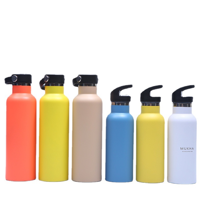 Amazon nuevo hervidor deportivo de doble capa portátil al aire libre olla de viaje portátil taza de aislamiento de equitación logotipo impreso