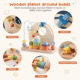 Baby Early Education Educational Wooden Toys Montessori Teaching Multifunctional Hands-on Brain Shape Cognitive suit