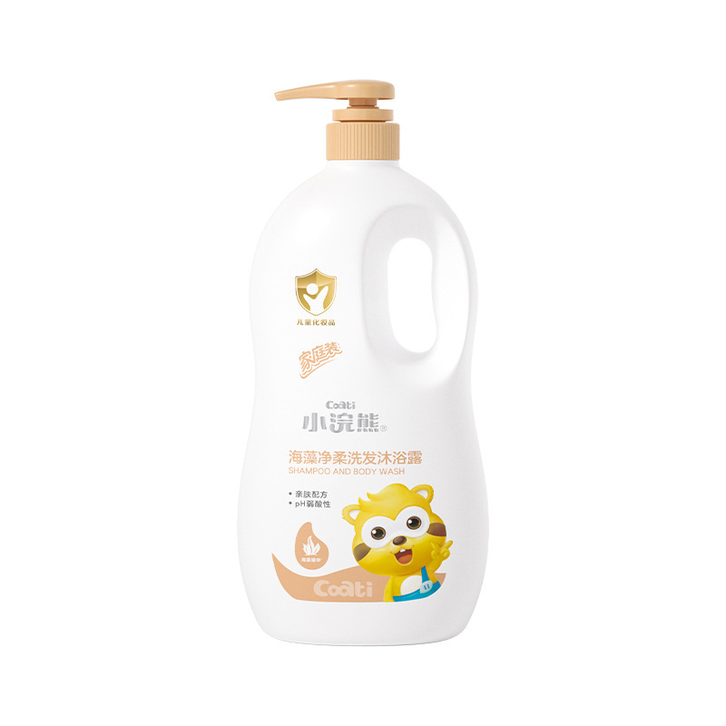 リトルアライグマ 子供用シャワージェル シャンプー ツーインワン ベビーシャンプーとシャワーセット 1L 大容量 ファミリーパック|undefined