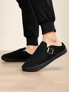 T 99947 Men's Plush Slip On Slippers ��ů��Ь �W���羳