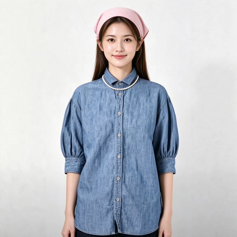 Directly Supplied from the Original Factory, Foreign Trade Clothing Ctrl C 45R-5 Half-Sleeve Denim Shirt, New Japanese Style Half-Sleeve Denim T-Shirt Directly Supplied from the Original Factory, Foreign Trade Clothing Ctrl C 45R-5 Half-Sleeve Denim Shirt, New Japanese Style Half-Sleeve Denim T-Shirt