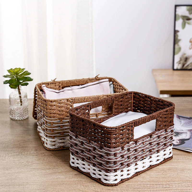 Japanese woven table storage system, storage box
