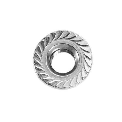 Aozhan 304 stainless steel DIN6923 flange hexagonal nut waxed lock worry-free anti-lock screw cap