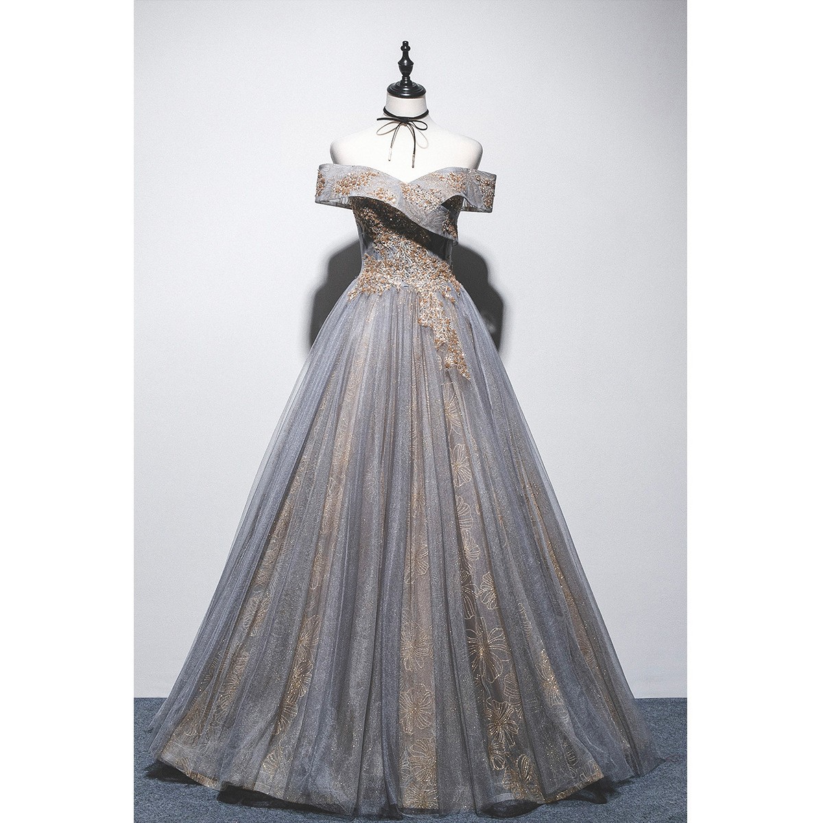 Foreign Trade Supply 2026 Bride Wedding Toast Dress European and American Style Ball Gown Banquet Court-Style Off-Shoulder Wedding Dress Evening Gown