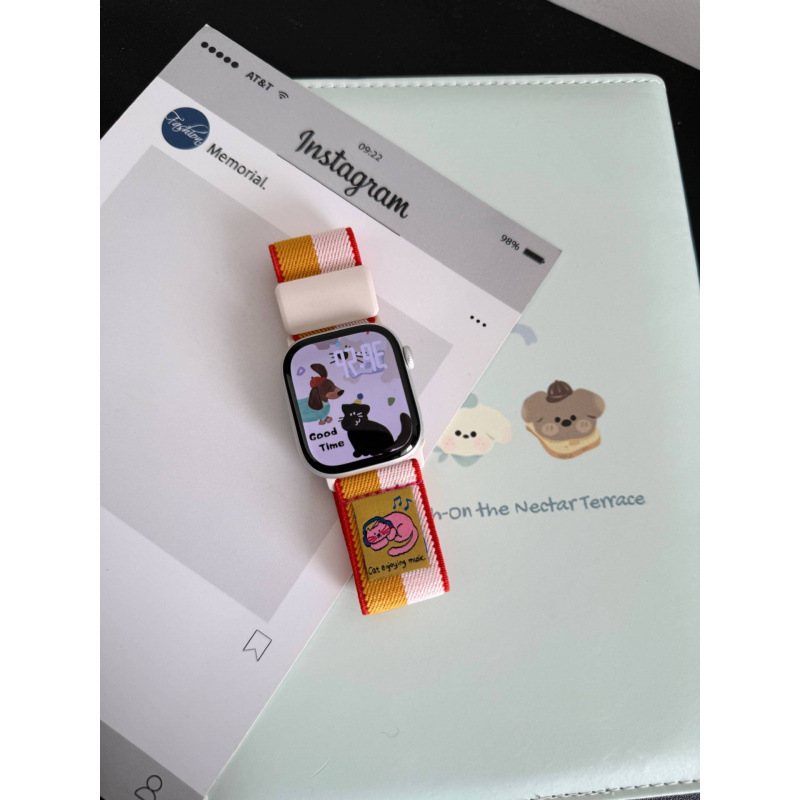 노란색과 흰색 / 38/40/41/(10세대 42mm) 유니버셜