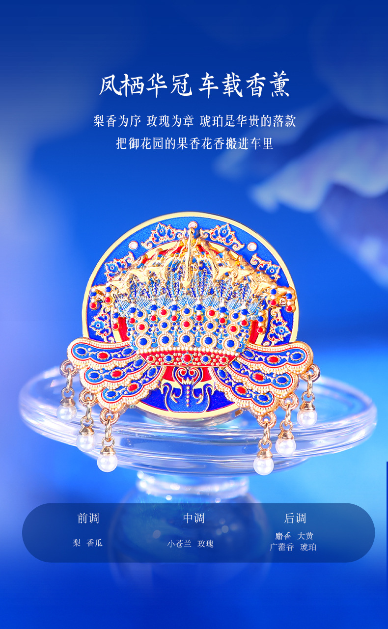 Lily Story Car Fragrance New Release: Forbidden City Collaboration Solid Car Fragrance Vent Diffuser