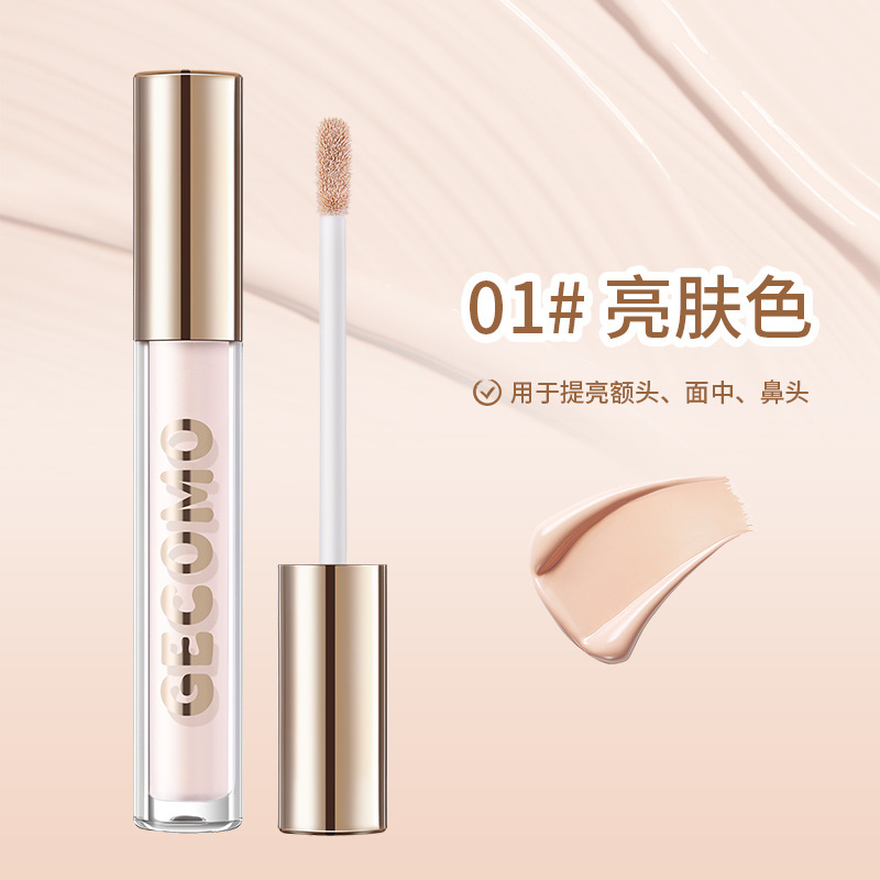 Gemon líquido reparador transparente tridimensional para cubrir las ojeras y las marcas de acné, hidratar y iluminar las sombras, líquido reparador, líquido de alto brillo