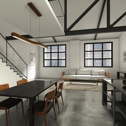 Diseño de modelo de sala de estar lámpara de tira larga un diseñador de sala de comedor modelo de sala de tablero creativa LED madera lámpara de luz