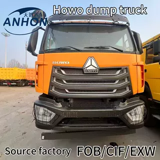 跨境出口HOWONX自卸车重汽豪沃371马力6x4自卸卡车渣土运输后八轮