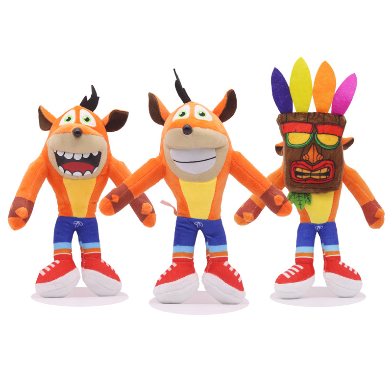 Amazon hot sale gangster Crash Bandicoot Crazy trilogy series Plush Doll Doll
