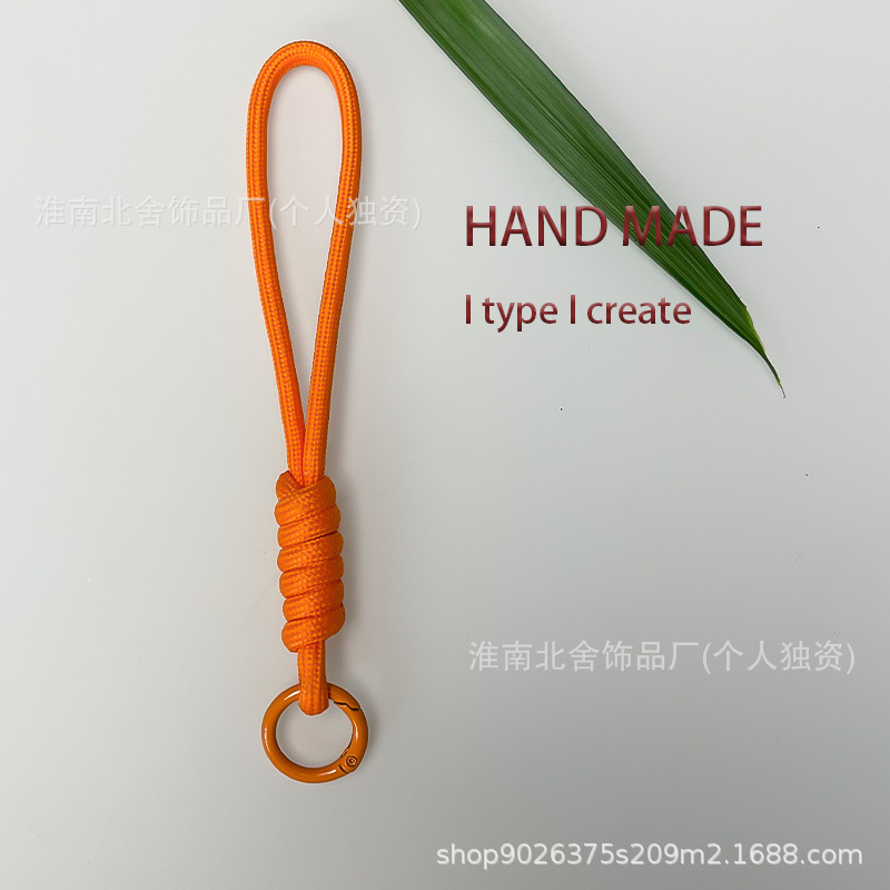 新しい編まれた結び目携帯電話ストラップショート紛失防止ウォーターカップリストロープ多用途ドーパミンジュエリーストラップ卸売|undefined