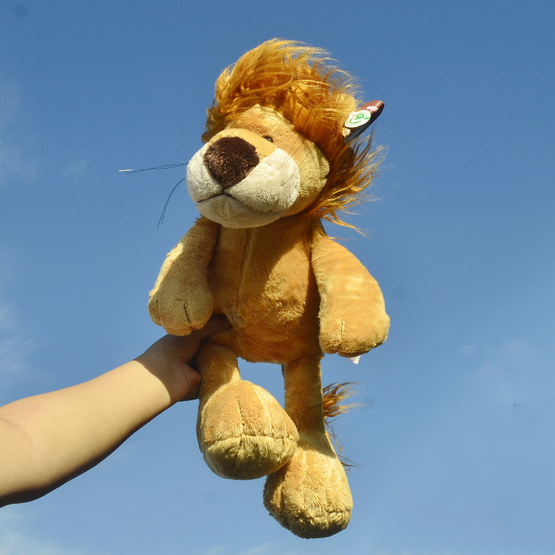 Animales de la jungla Muñeca de león amarillo Juguete de peluche Muñeca de trapo para niños Muñeca Regalo de cumpleaños Almohada Transfronteriza al por mayor