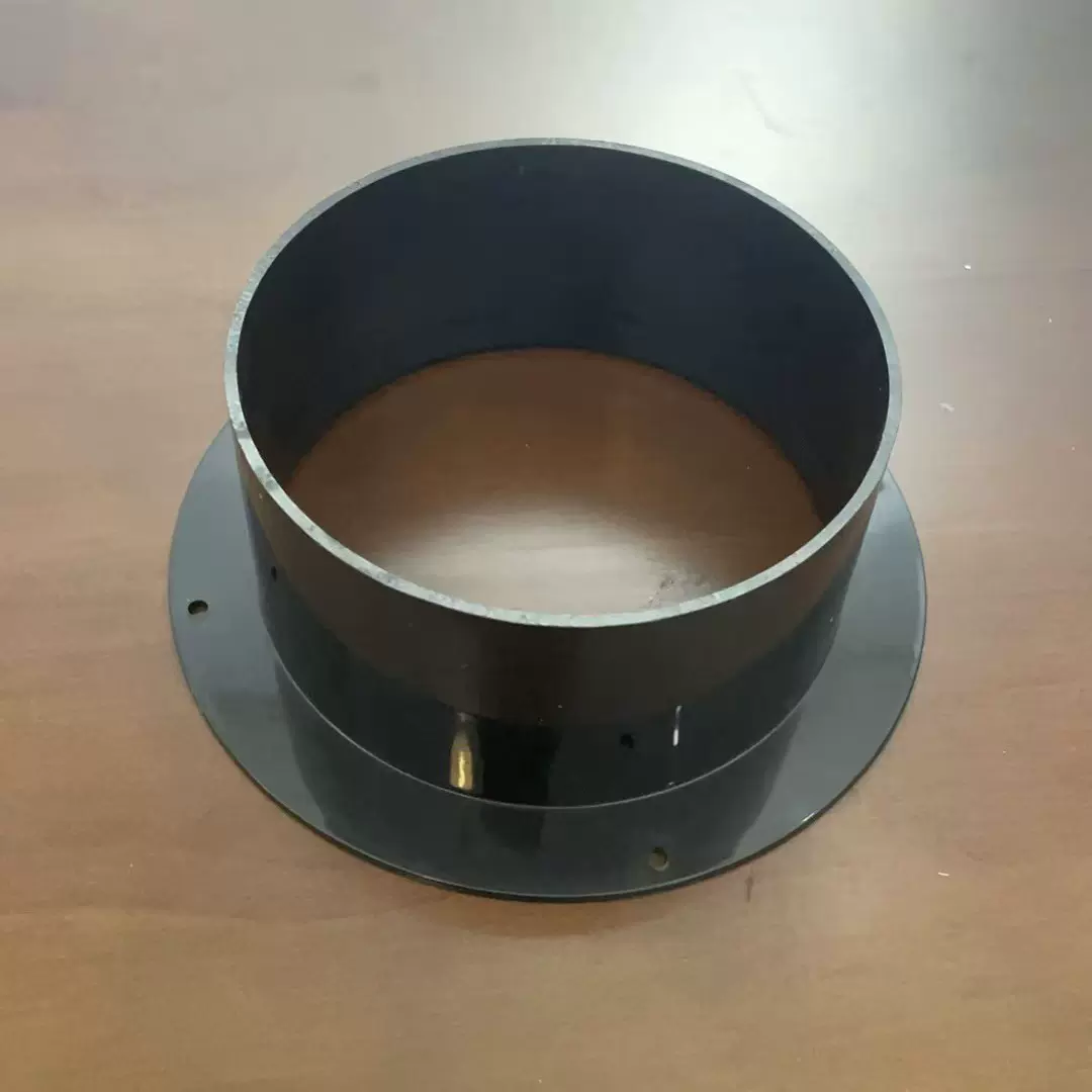 #120直法兰 ABS塑料新风交换机风管连接口 圆形空调风口新风系统