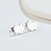 Fashionable accessory, cute brand earrings, rabbit, piercing, suitable for import, new collection, simple and elegant design, cat