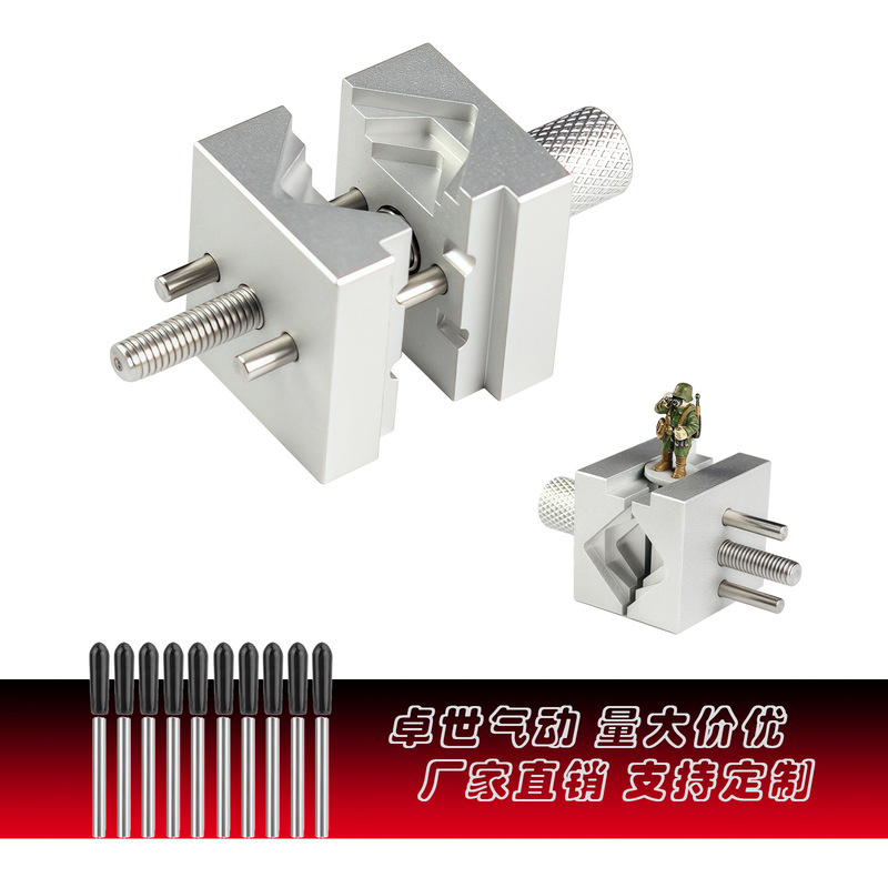 Metal Mini Small Vise Parts Modification Brushing Cutting DIY Clamping Tool Type B with Hexagonal Slot