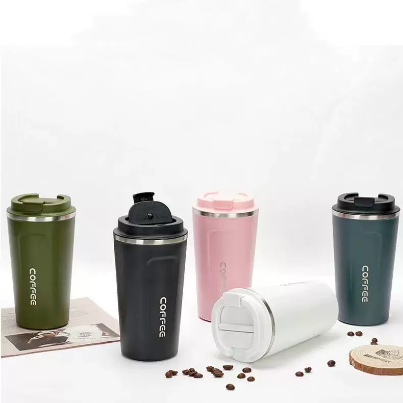 新水杯吸管咖啡杯简约水杯子ins高颜值学生便携6锈钢保温杯