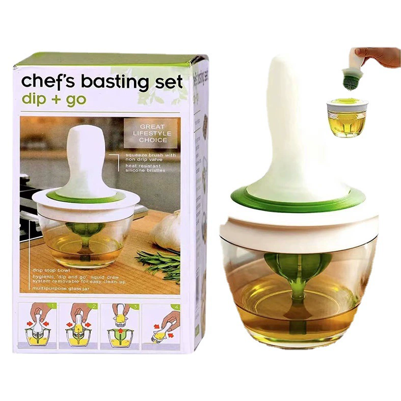 Простая DIY барбекю щетка для выпечки барбекю силиконовая масляная щетка Бутылка Масла Кухонные Принадлежности Силиконовые