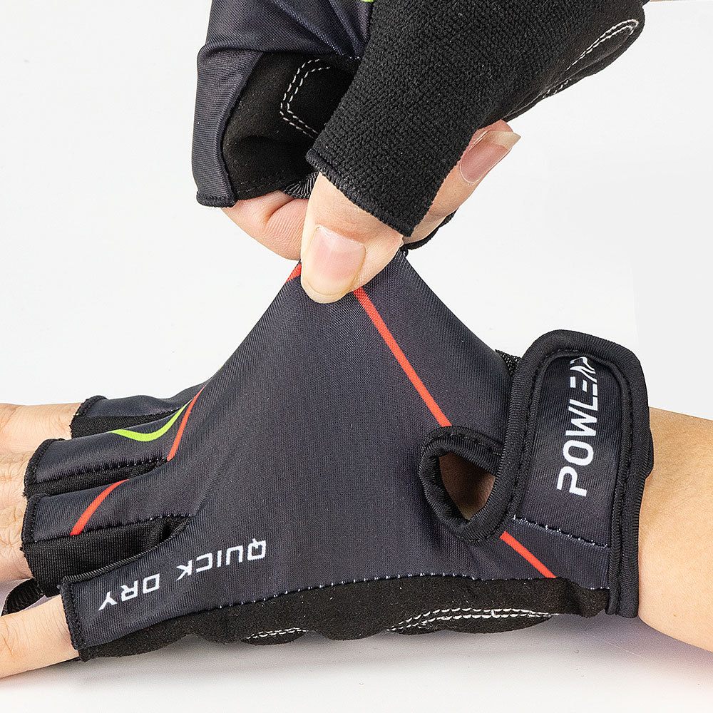 22年春夏新款自行车手套 GEL硅胶掌垫减震耐磨户外骑行半指手套