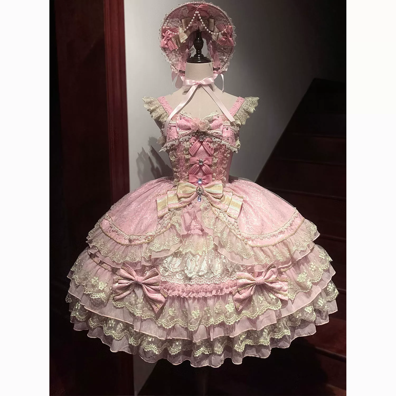 Оригинальное платье Лолиты, кукольное платье на подтяжках jsk JK, женское летнее платье JK