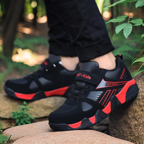 Boys' Shoes for Children Aged 6-12, Sports Shoes for Spring and Autumn, Breathable, Durable, Non-slip, for Older Children Running Trendy Shoes