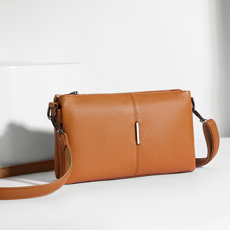 2026 Cross-Border New Genuine Leather Underarm Bag Women's Single Shoulder Crossbody Bag Top Grain Cowhide Commuter Small Square Bag Wholesale - Thumbnail 7