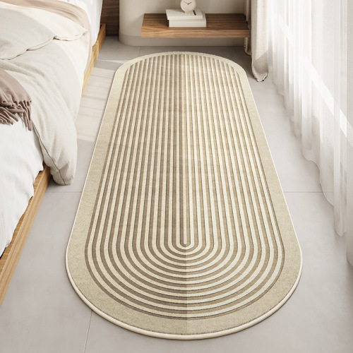 Wabi-sabi style bedside cashmere-like carpet for home living room anti-slip easy to clean carpet bedroom warm and cool insulation carpet
