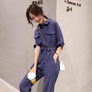 High-end Sense Overalls Women's Spring and Summer 2025 Super Fire ootd Wear Elegant Slim-fit Pant Set