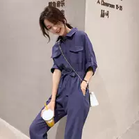 Расширенный смысл комбинезон для женщин весна и лето 2025 супер огонь ootd носить темперамент тонкий комбинезон брюки