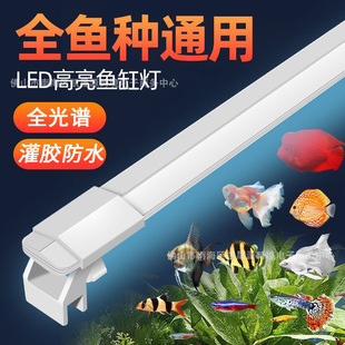 LED fish tank lamp waterproof lighting lamp bracket lamp lighting water grass lamp brightening full spectrum small fish tank special lamp