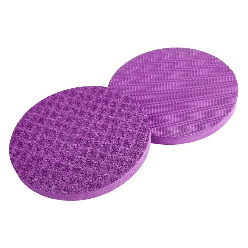 Almohadilla de soporte auxiliar de yoga redonda fácil de llevar almohadilla de protección de equilibrio deportivo pequeño un par de estera de yoga antideslizante