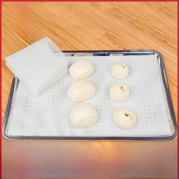Square Steamer Mat Silicone Mat for Steaming Buns, Food-Grade Bun Mat, Steamer Mat, Fruit Drying Mat, Non-Stick Mat