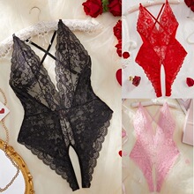W 43223 Lace Back Teddy Bodysuit ��˿������ ŷ���羳