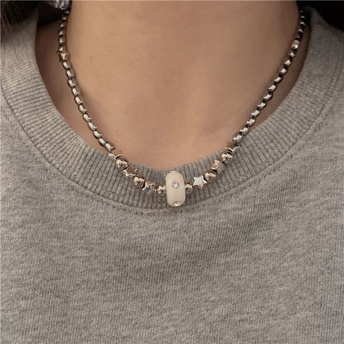 New Chinese style personalized clavicle chain, neutral cool style necklace, women's high-end design niche accessories ins necklace