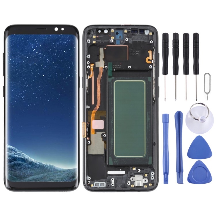 for Samsung for Galaxy S8 SM-G950 OLED LCD touch assembly with frame for Samsung for Galaxy S8 SM-G950 OLED LCD touch assembly with frame