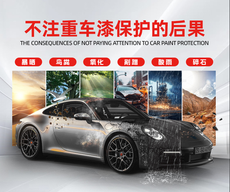 Invisible car clothing TPU paint protective film PPF transparent car clothing scratch-resistant baking-free car body film factory wholesale