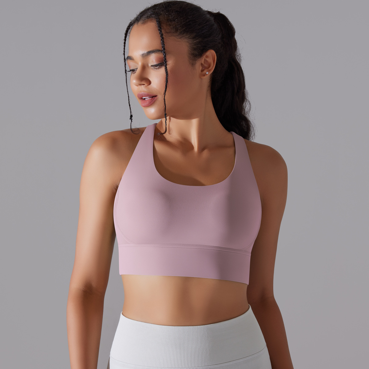 127g Weight Sleeveless Sleeve Length Nylon, Spandex Fabric Type Short Top Length Halter Crisscross Tank Tops Type Fitness, Yoga Occasion U Neck Neckline Solid Color Pattern Sports Style Sports Solid Color Nylon Spandex U Neck Active Tops Halter Crisscross Tank 46