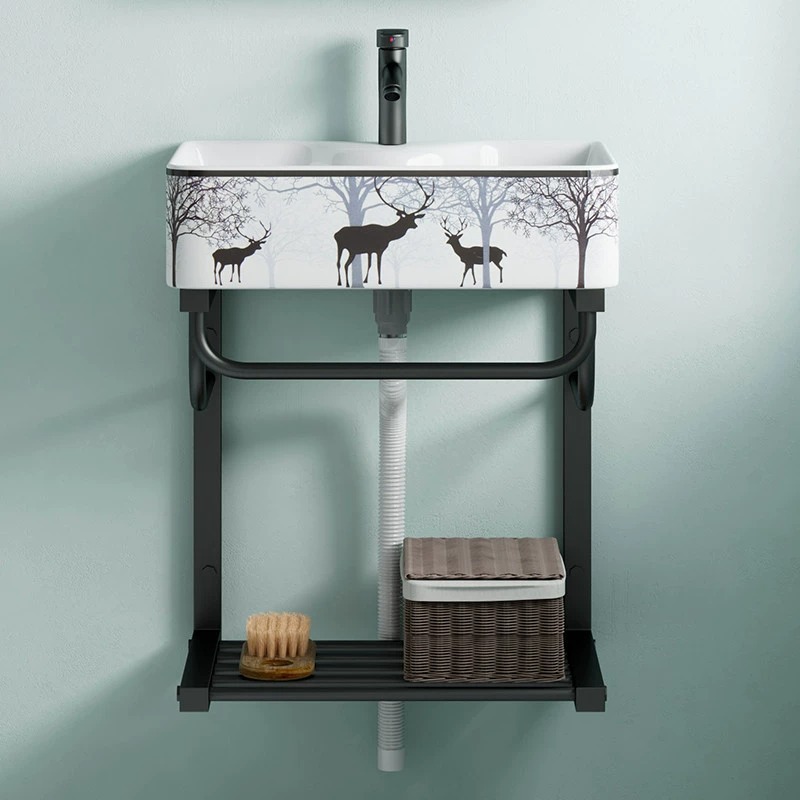 lavabo simple tipo pared tipo casa pequeña lavabo único lavabo mini lavabo doméstico lavabo cerámico pequeño lavabo