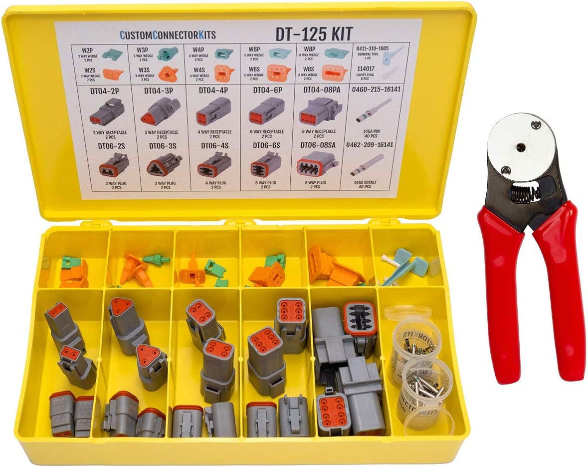 DELPHIKITS COMPANY Deutsch DT Series Connector Kit DT-125 wi