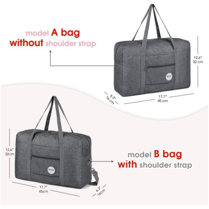 Inventario de nueva moda bolsa de artículos personales bolsa de viaje bolsa de equipaje plegable bajo el asiento bolsa de mano al por mayor