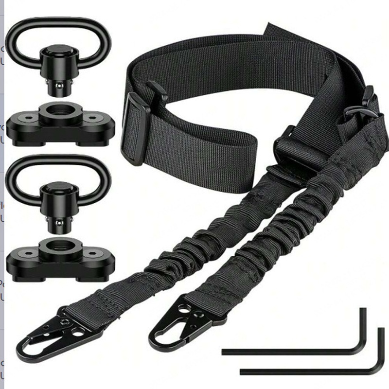 Cross-Border Tactical Lanyard Multifunctional Belt Double-Point Gun Sling Outdoor Waist Holster Special Forces Crossbody Lanyard Gun Strap