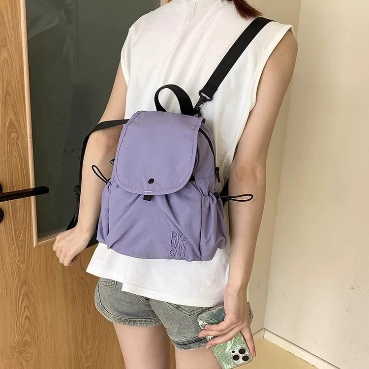 Summer backpack, capacious one-shoulder bag, for students
