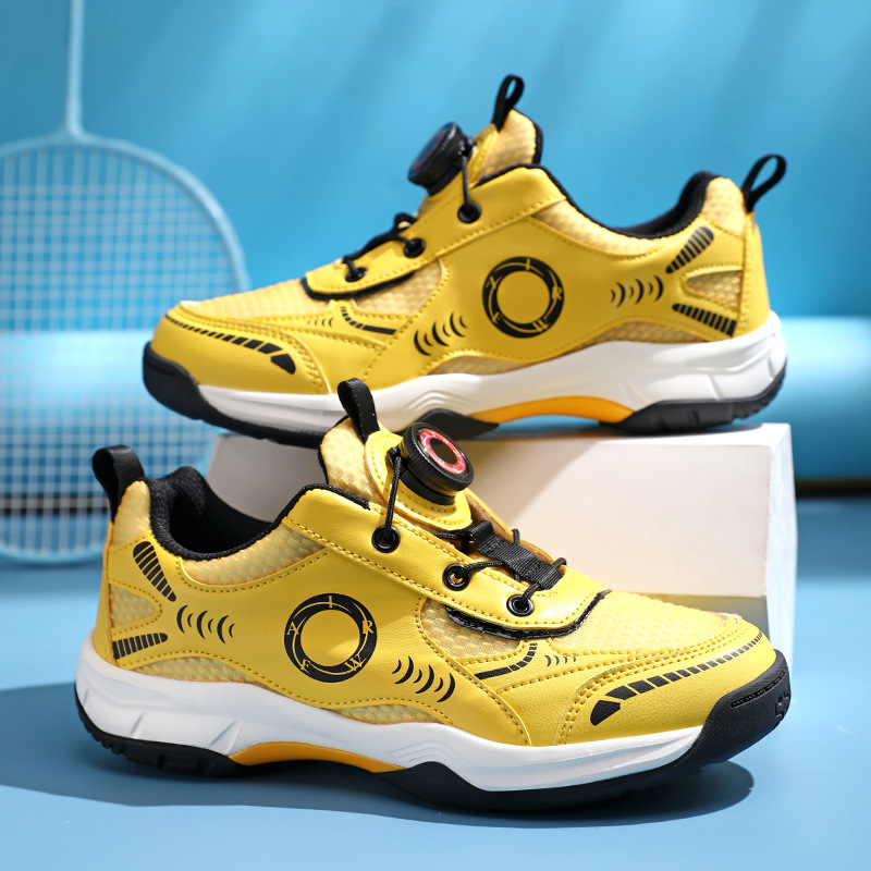 Nuevo bádminton ligero y transpirable para niños y niñas zapatillas deportivas de malla antideslizantes casuales zapatillas de entrenamiento de competencia profesional