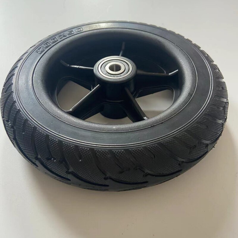 8inch Electric Scooter Front Wheel Solid Tire Wheel 200X50 Solid Tire Wheel Set Assembly Accessories