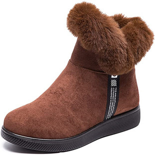 Cross-border velvet warm women's short boots winter thick cotton shoes non-slip cloth shoes lightweight large size women's shoes snow boots women