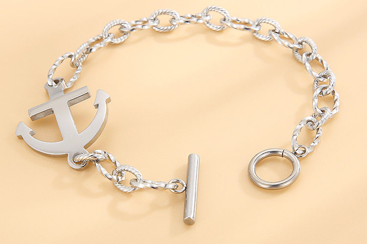 12g Weight PVD Coated Gold Plating Process 18K Gold Plated Plating Material 304 Stainless Steel Pendant Material No Inlaid Inlay Material Bracelets Classification 304 Stainless Steel Chain Material Anniversary, Business, Travel Occasion 304 Stainless Steel Material Anchor Pattern Unisex Gender Fashion Style Waterproof Non Tarnish, Plating Craft Gold, Silver Color PVD Coated 18K Gold Plated Geometric Titanium Steel Fashion Waterproof Non Tarnish Bracelets 9