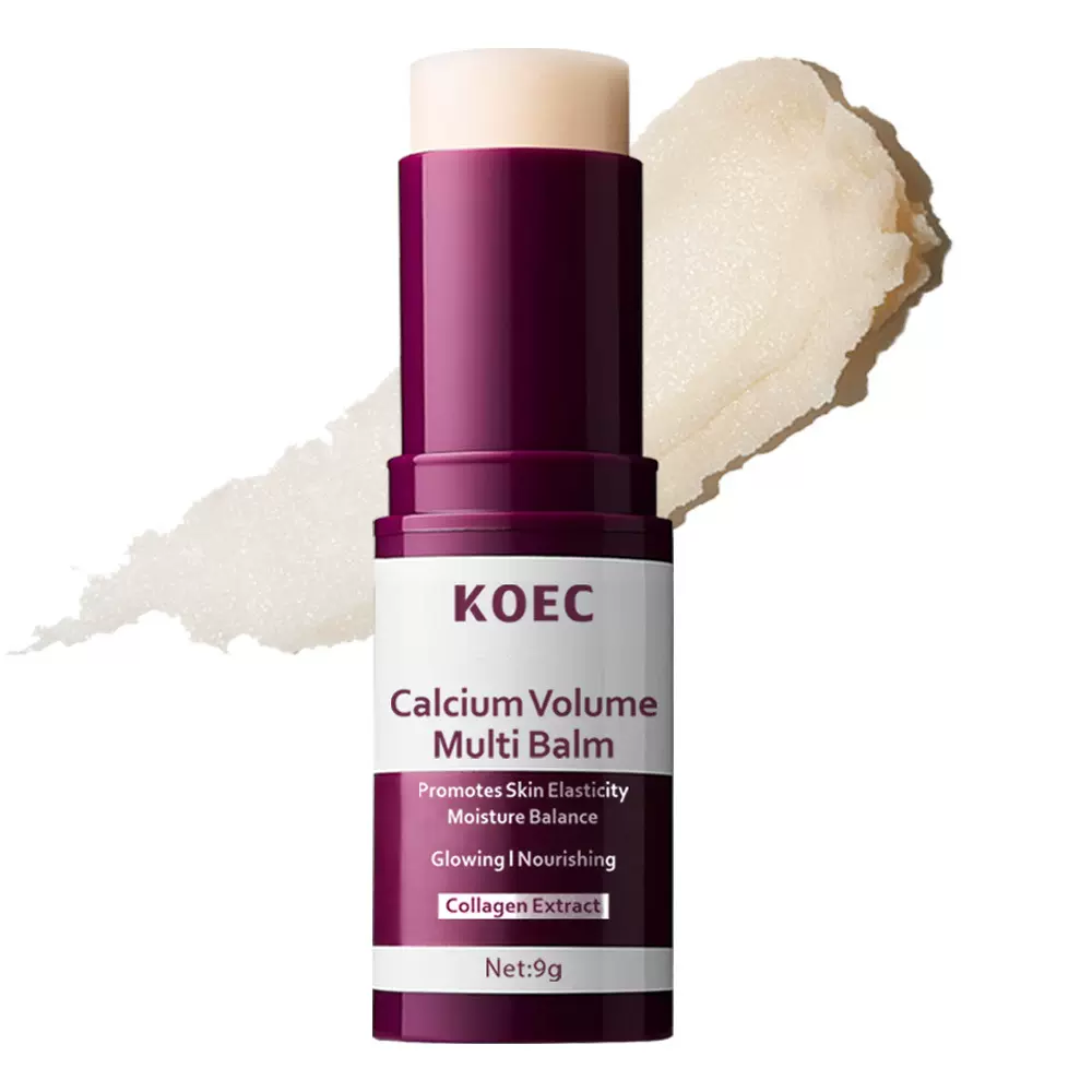 KOEC跨境tk爆款钙眼霜精华棒淡纹保湿滋养眼霜Calcium Multi Balm