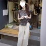 夏季新款碎花高腰两件套
